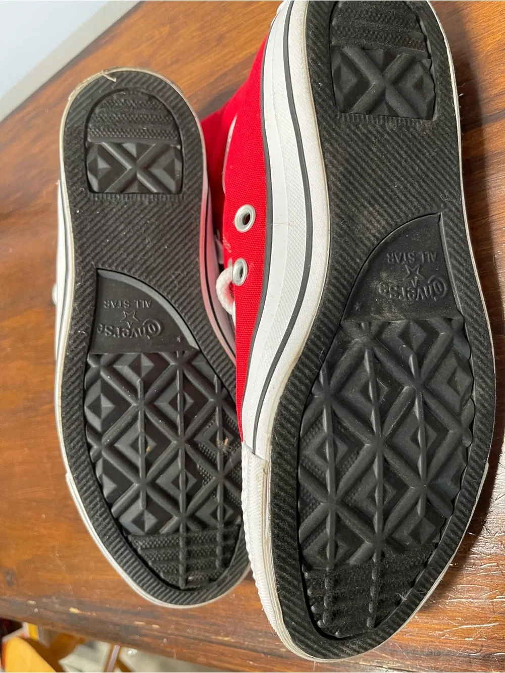 Converse Kids Red Chuck Taylor High-Top Canvas Shoes with White Laces